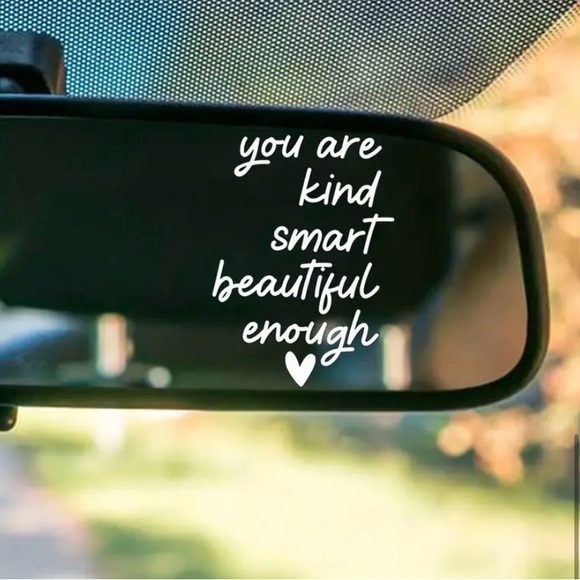 3/$10 Self Affirmations Vinyl Sticker U Are Kind, Smart, Beautiful, Enough Decal - Picture 3 of 6